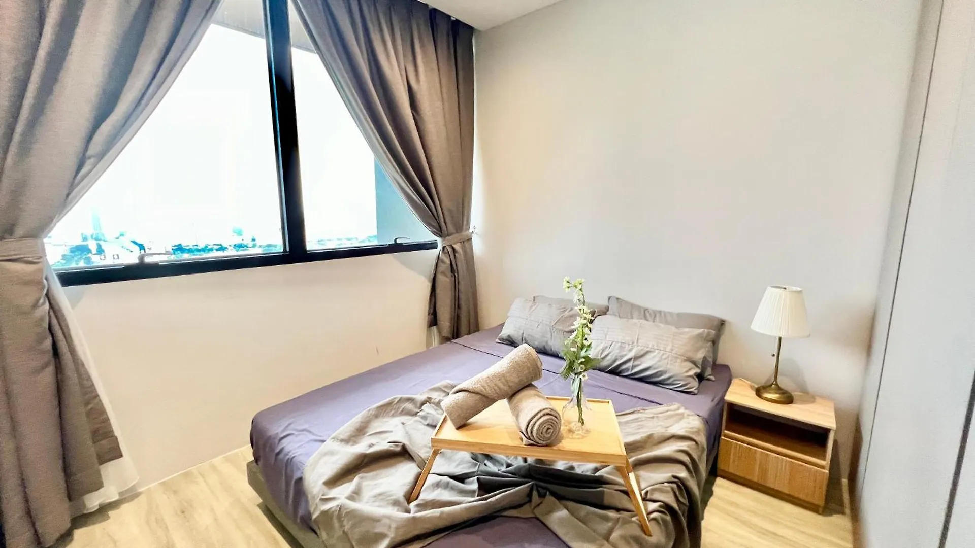 アパート La 1-10 Pax Cozy Home Tropicana 3Rooms 4Qbeds Wifi&Tv ペタリンジャヤ
